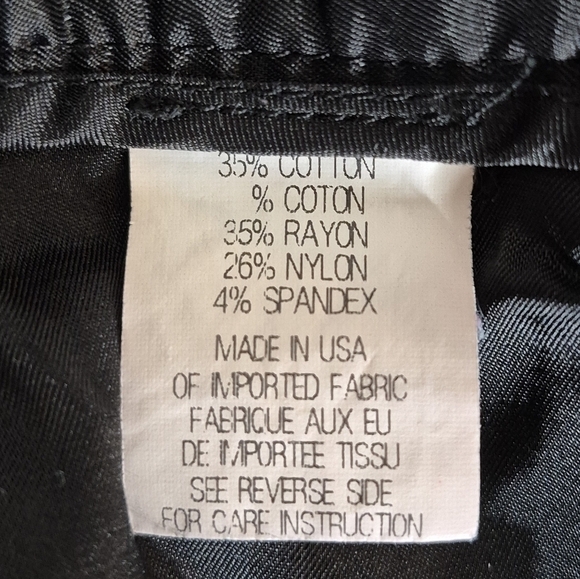 Theory Black Cotton Stretch Slim Trousers - Size 10 - Picture 14 of 16